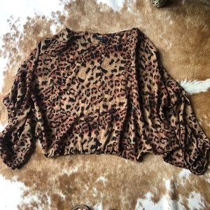 Rachael Zoe Animal Print Top